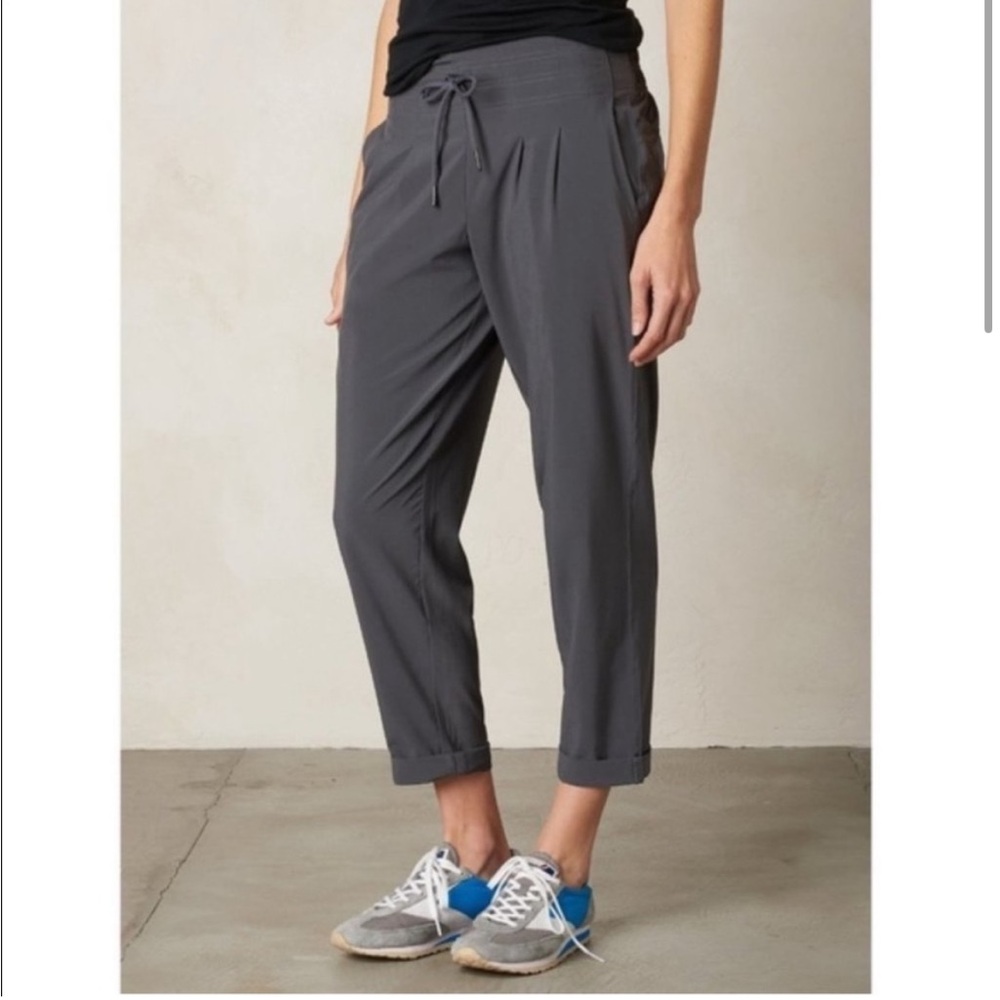 Prana Uptown Pleated Joggers Gray Sz M